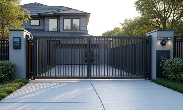 Automated sliding gate with smart access